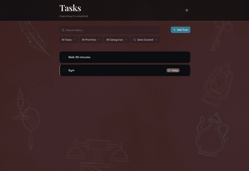 To Do List web app